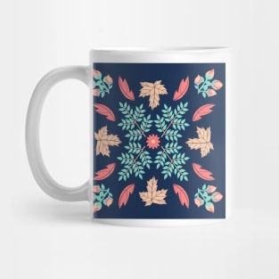 Forest Plants Geometric Pattern Mug